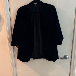 Express Black VELVET  Women's Blazer